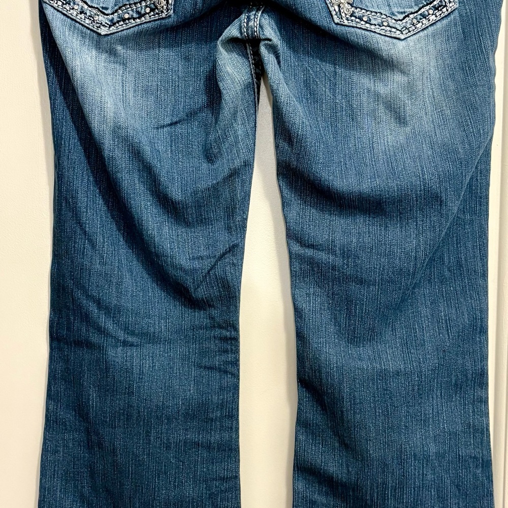 Miss Me Blue Boot Cut Jeans Medium Wash - Picture 3 of 6
